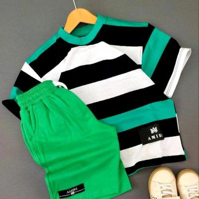 تیشرت شلوارک پسرانه ست راه راه سایز 40 تا 60