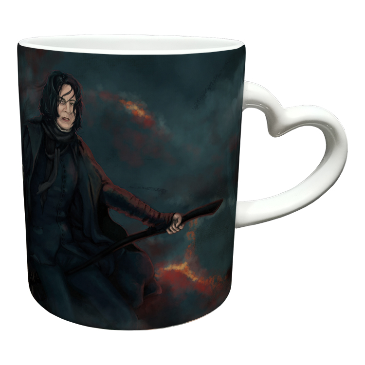 ماگ مدل دسته قلبی طرح هری پاتر کد 12