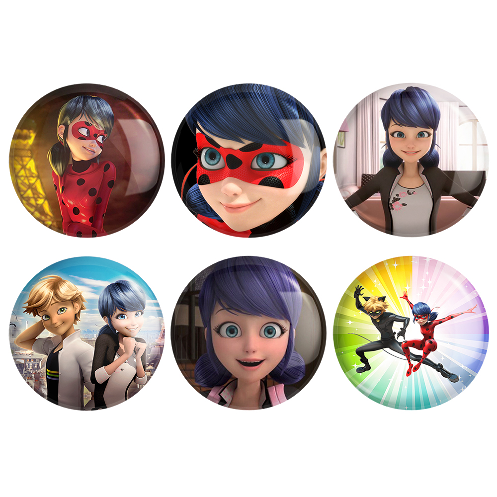 پیکسل خندالو طرح دختر کفشدوزکی کد 179B مجموعه 6 عددی