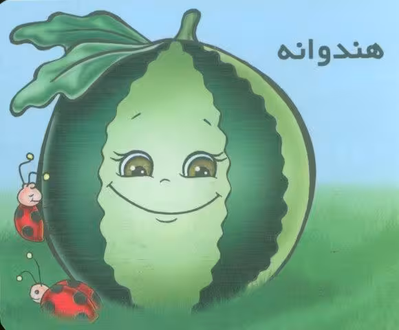 میوه ها را بشناسیم (هندوانه)،(گلاسه)