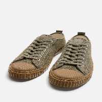 کفش اسپرت مردانه زارا CONTRAST LEATHER TRAINERS | تهران زارا TehranZara