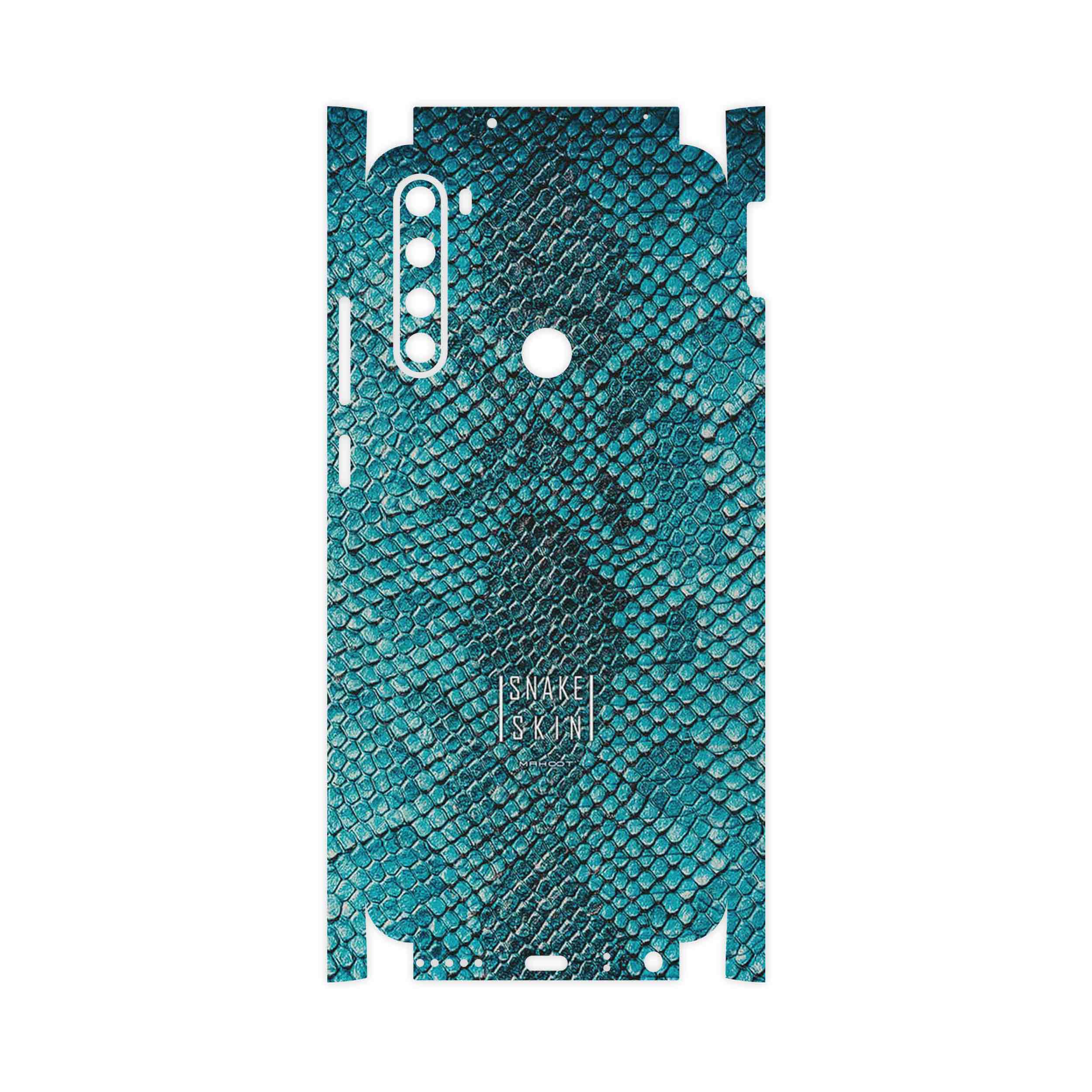 برچسب پوششی ماهوت مدل Blue Snake Skin-FullSkin مناسب برای گوشی موبایل شیائومی Redmi Note 8T