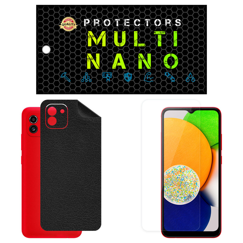 محافظ صفحه نمایش مولتی نانو مدل X-SFL مناسب برای گوشی موبایل سامسونگ Galaxy A03 به همراه برچسب پوششی | کالا برتری