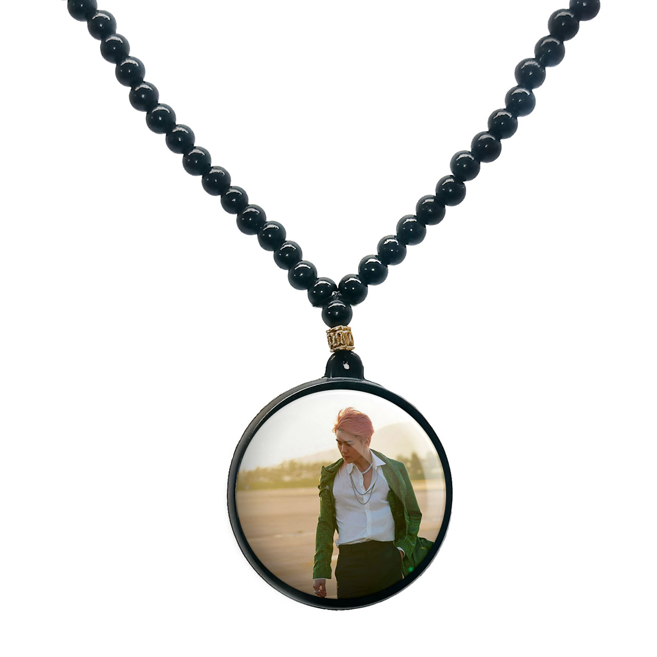 گردنبند پرمانه طرح exo کد pmd.13794 مدل دو طرفه