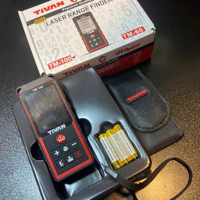 متر لیزری 100متری تیوان دارای شیب سنج 