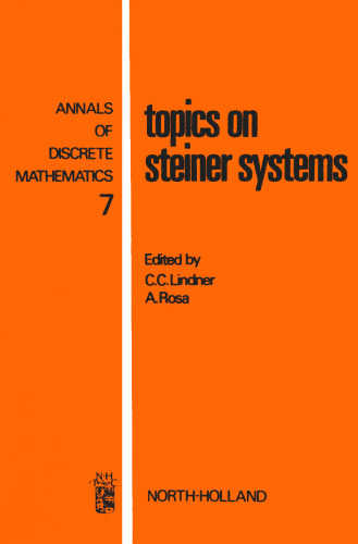 خرید و دانلود نسخه کامل کتاب Topics on Steiner Systems