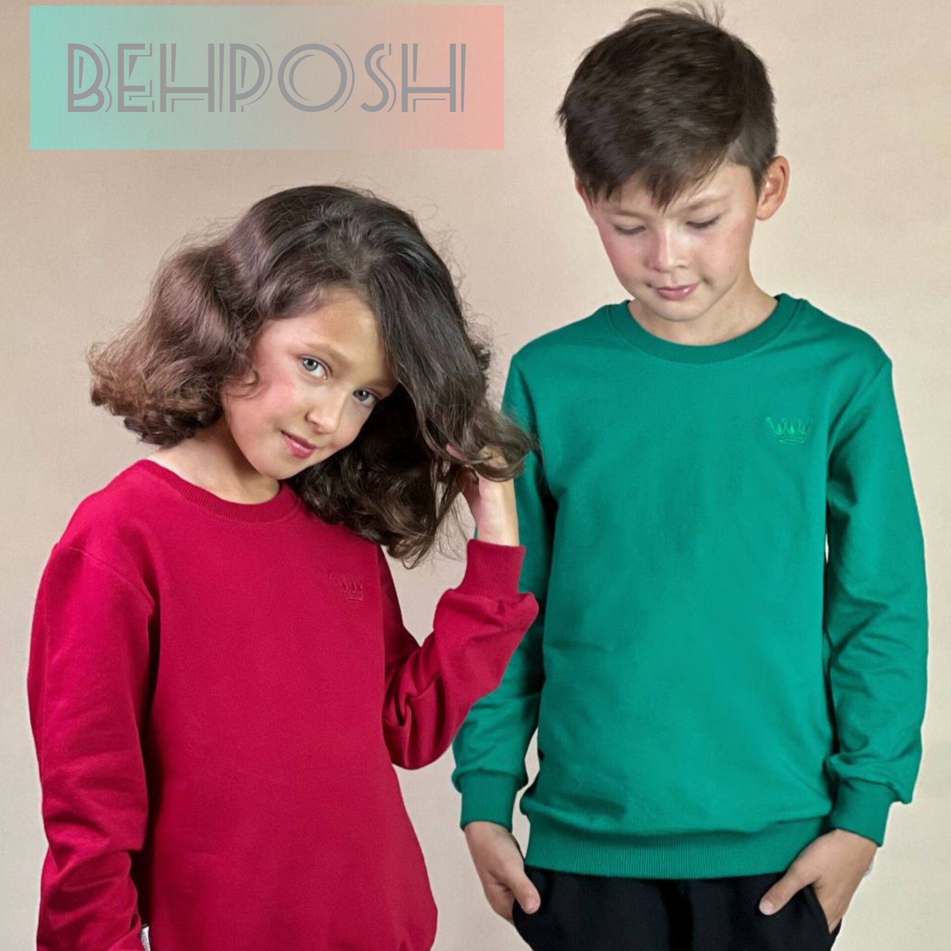 بلوز اسپورت دخترانه و پسرانه با رنگبندی خیلی زیبا و متفاوت سایز 40 تا 65