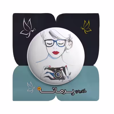 پیکسل پرمانه طرح دختر عکاس کد pm.5129