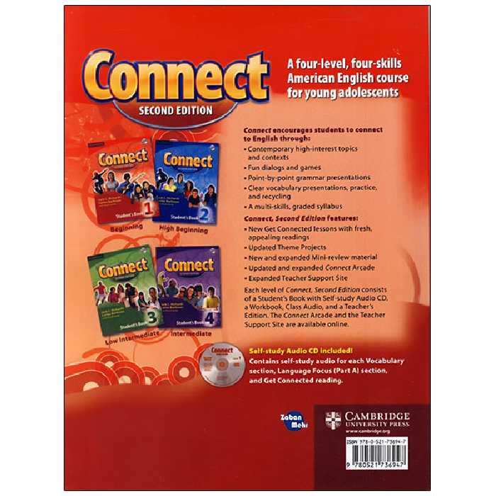 کتاب Connect اثر جمعی از نویسندگان انتشارات زبان مهر 4 جلدی