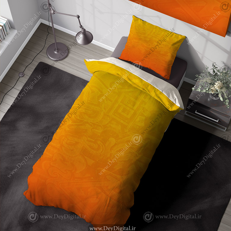 روتختی طرح گردینت نارنجی PK-5603