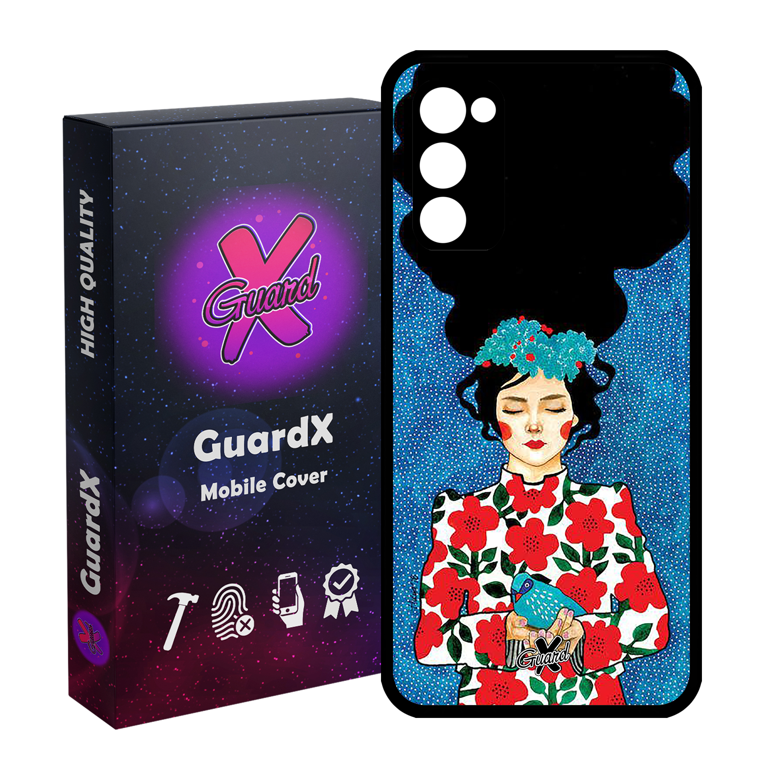 کاور گارد ایکس طرح Girl مدل Glass10137 مناسب برای گوشی موبایل سامسونگ Galaxy S20 FE