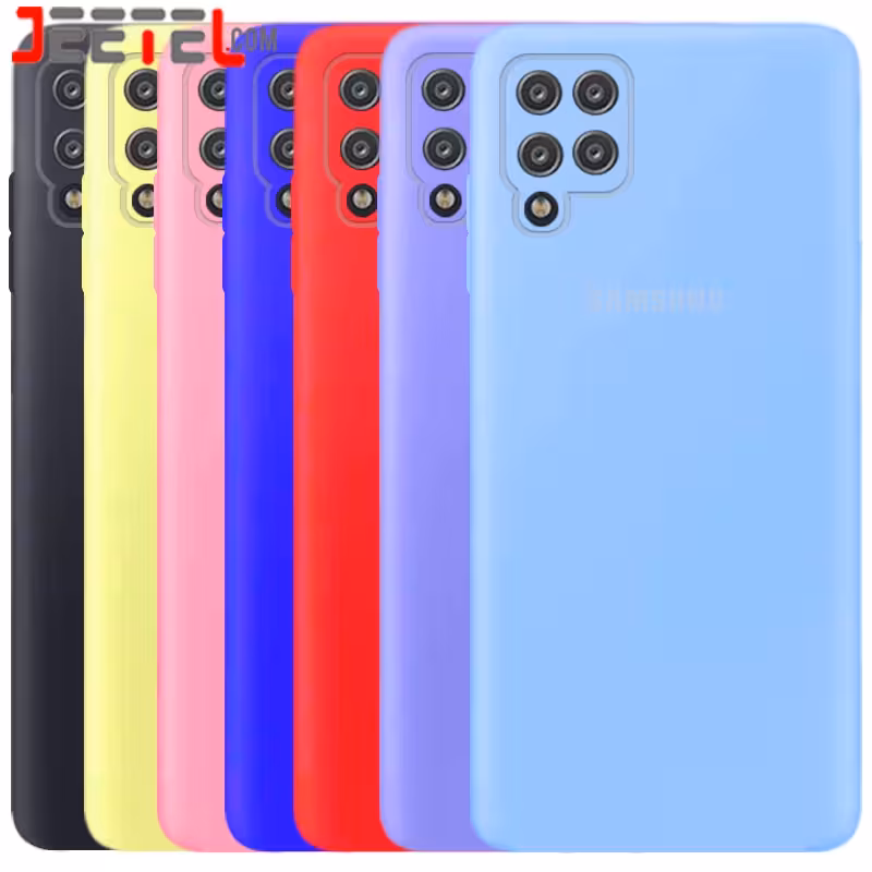 کاور سیلیکونی تک رنگ اورجینال Samsung Galaxy M32 مدل پاک کنی اصل (متریال ویتنام)