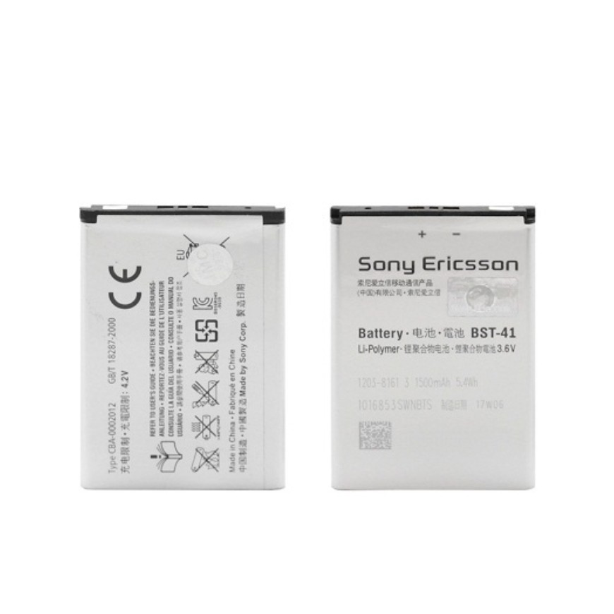 باتری موبایل سونی اورجینال مدل BST-41 با ظرفیت 1500 میلی آمپر ساعت مناسب گوشی سونی Sony X1 - Sony X2 - Sony X10
