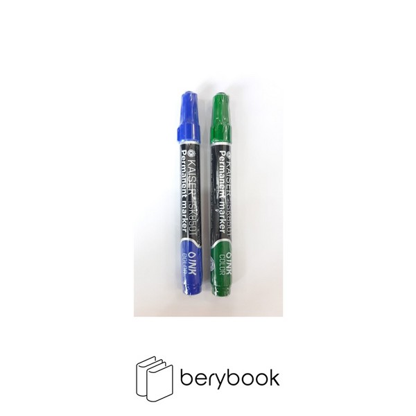 kaiser / ماژیک غیر وایت برد / سر تخت / شارژی / آبی / سبز / SK850T