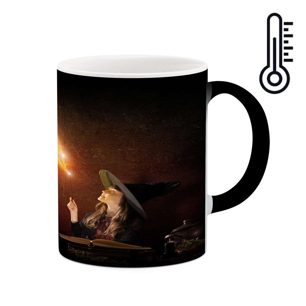 ماگ حرارتی کاکتی طرح بچه جادوگر مدل mgh17963