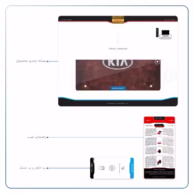 برچسب پوششی ماهوت مدل KIA-Logo مناسب برای تبلت سامسونگ Galaxy Tab S2 9.7 2016 T813N