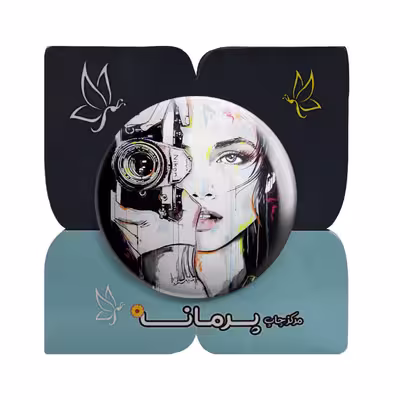 پیکسل پرمانه طرح دختر عکاس کد pm.5136 