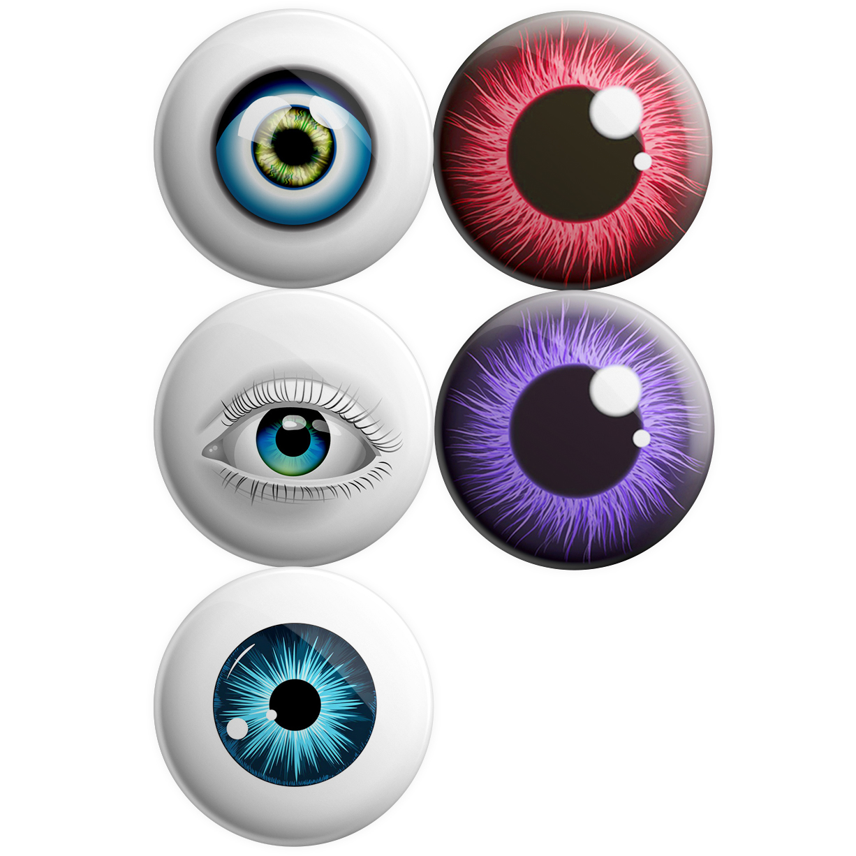 پیکسل پرمانه طرح چشم کد pmg.5076 مجموعه 5 عددی