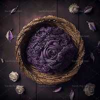 بک دراپ عکاسی سبد با گل سفید | گرافیک با طعم تربچه