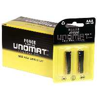 باتری نیم قلمی آلکالاین یونومات Unomat LR-03 بسته 2 عددی