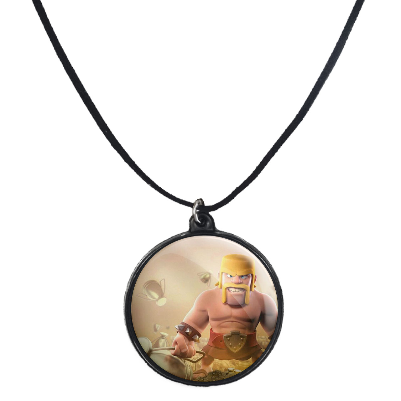 گردنبند پرمانه طرح clash کد pmb.26487 مدل دو طرفه