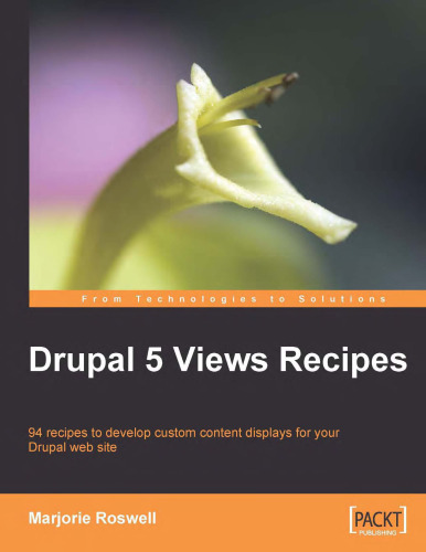 خرید و دانلود نسخه کامل کتاب Drupal 5 Views Recipes