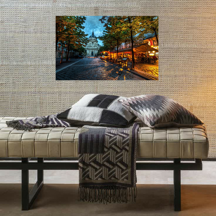 تابلو شاسی طرح شاسی طبیعت مدل عصر پاریس کد AR31078 | دنیای قاب