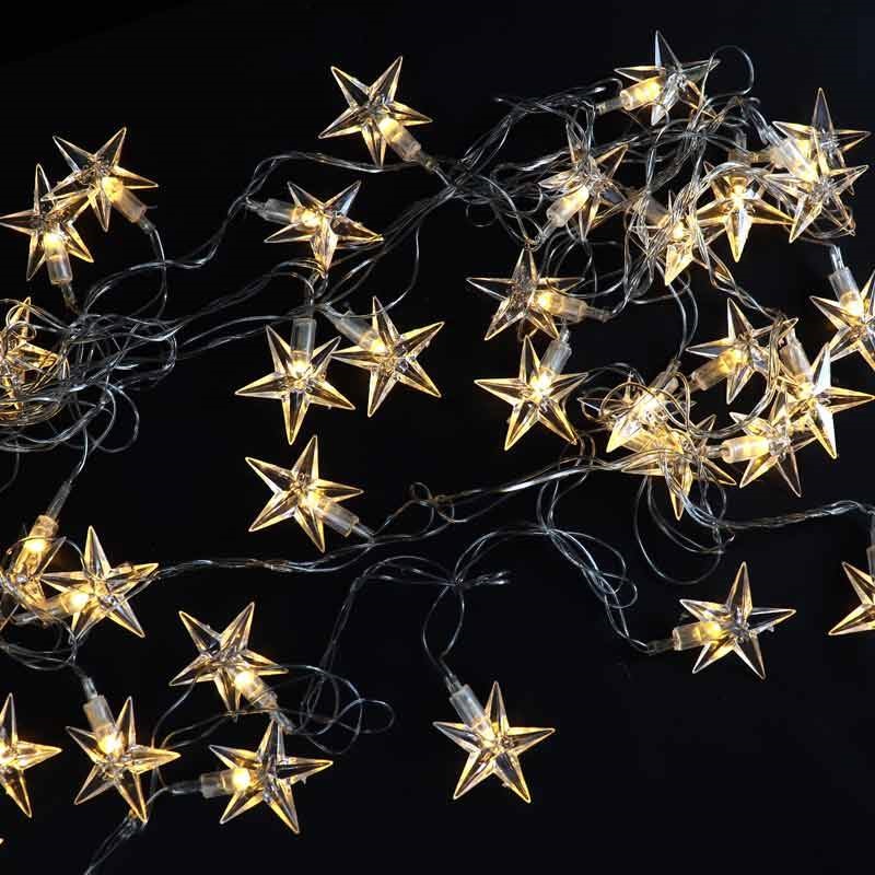 ریسه طرح ستاره شیشه ای آفتابی 5٫5 متری