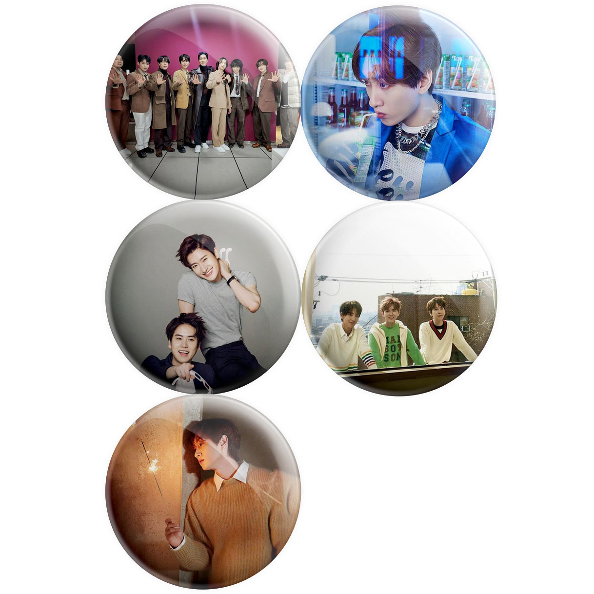 پیکسل پرمانه طرح super junior کد pmg5.9152 مجموعه 5 عددی