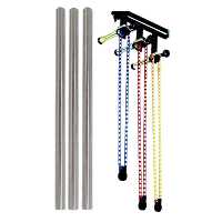 کیت فون زنجیری سه تایی   لوله آهنی 2 متری   فون شطرنجی 2×3 (خارجی)