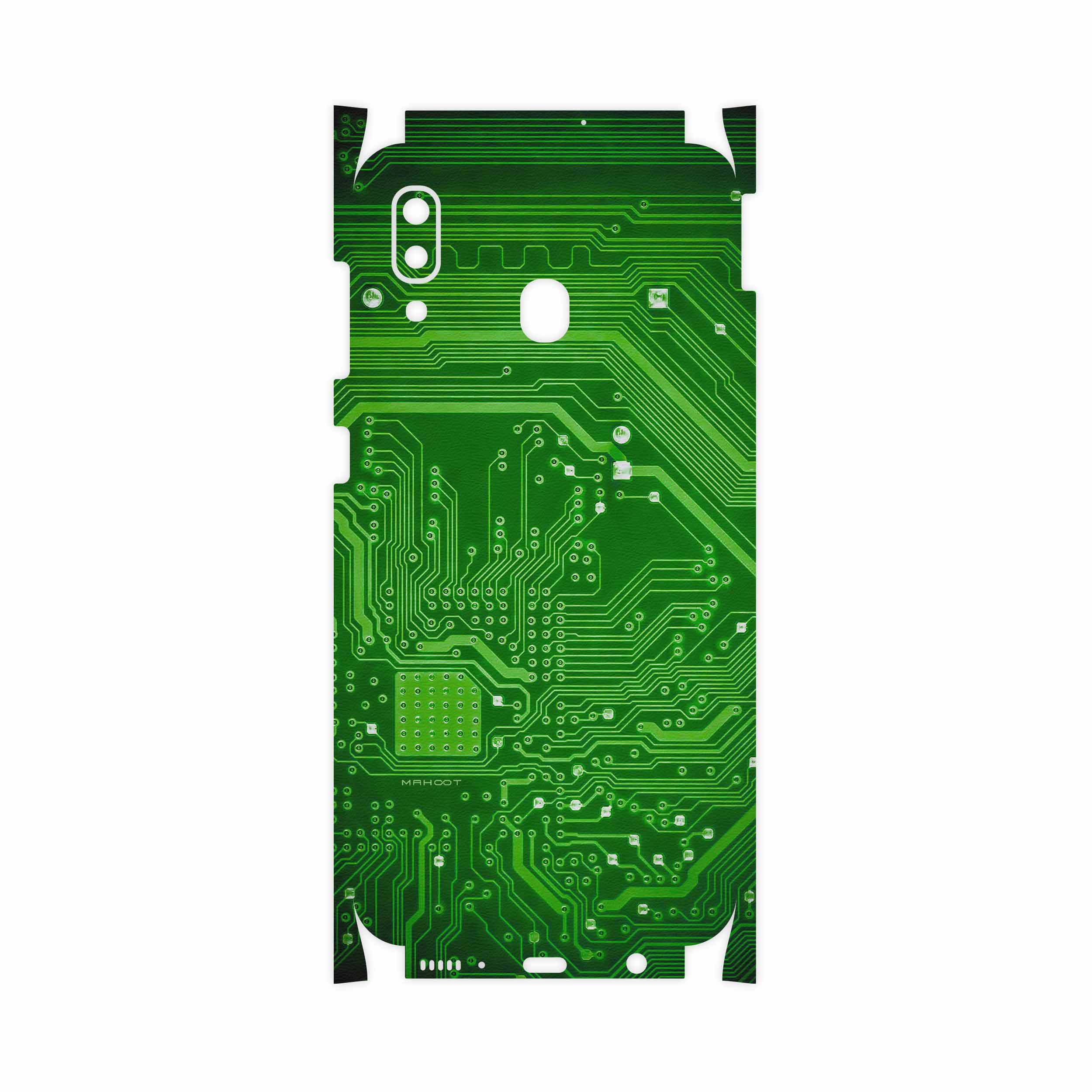 برچسب پوششی ماهوت مدل Green Printed Circuit Board-FullSkin مناسب برای گوشی موبایل سامسونگ Galaxy M10s