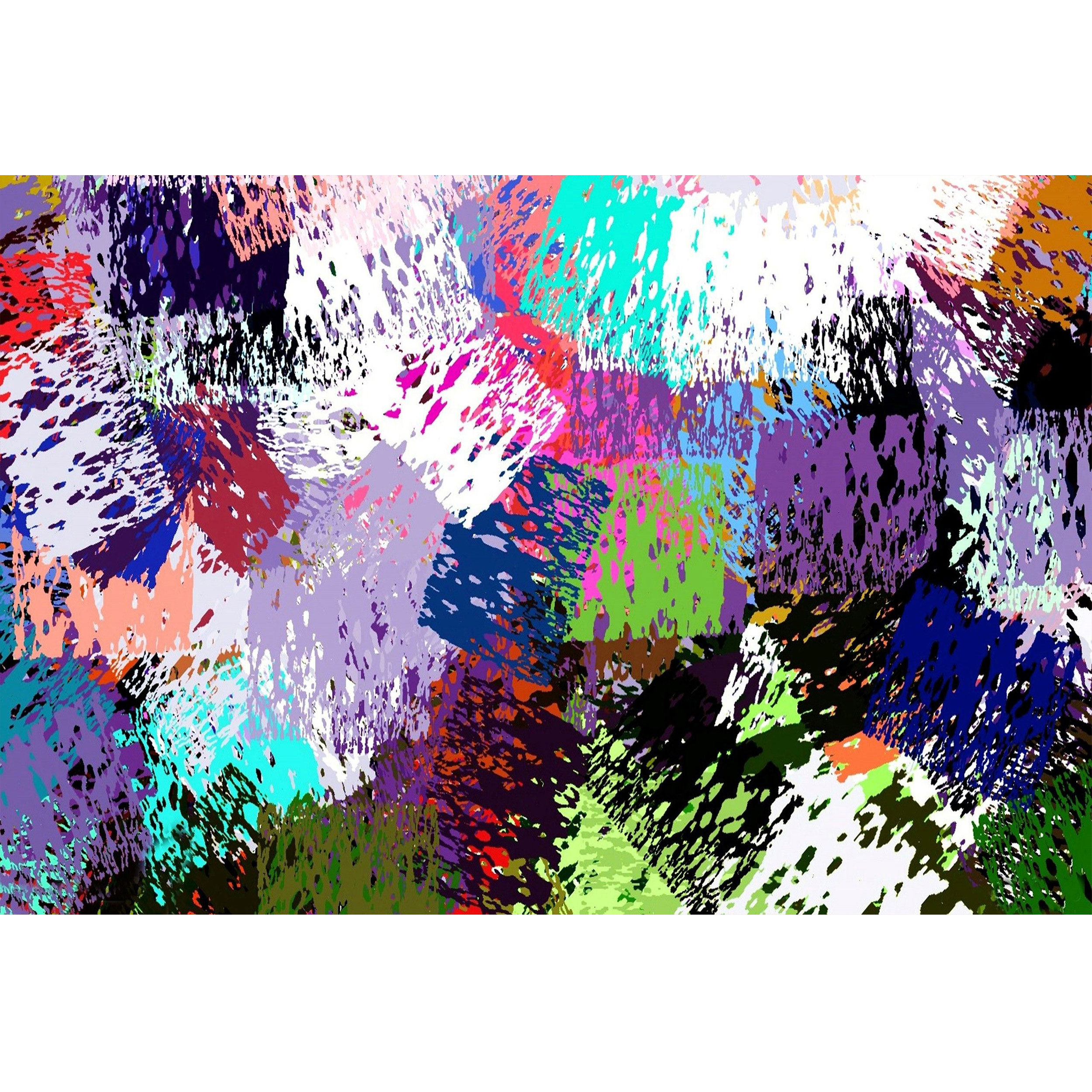 تابلو شاسی طرح رنگ های انتزاعی مدل T1201