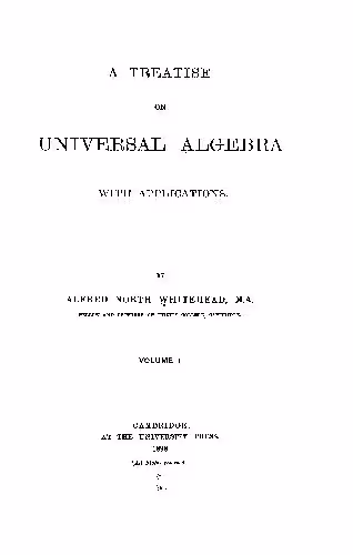 خرید و دانلود نسخه کامل کتاب A Treatise on Universal Algebra with Applications