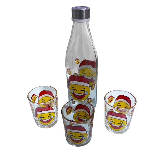 سرویس پارچ و لیوان 4 پارچه کاوه مدل اموجی کد i118