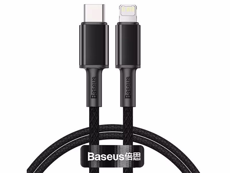 کابل فست شارژ Type-C به Lightning بیسوس مدل High Density Braided Fast charging Data Cable 20W GATLGD-01 به طول 1 متر