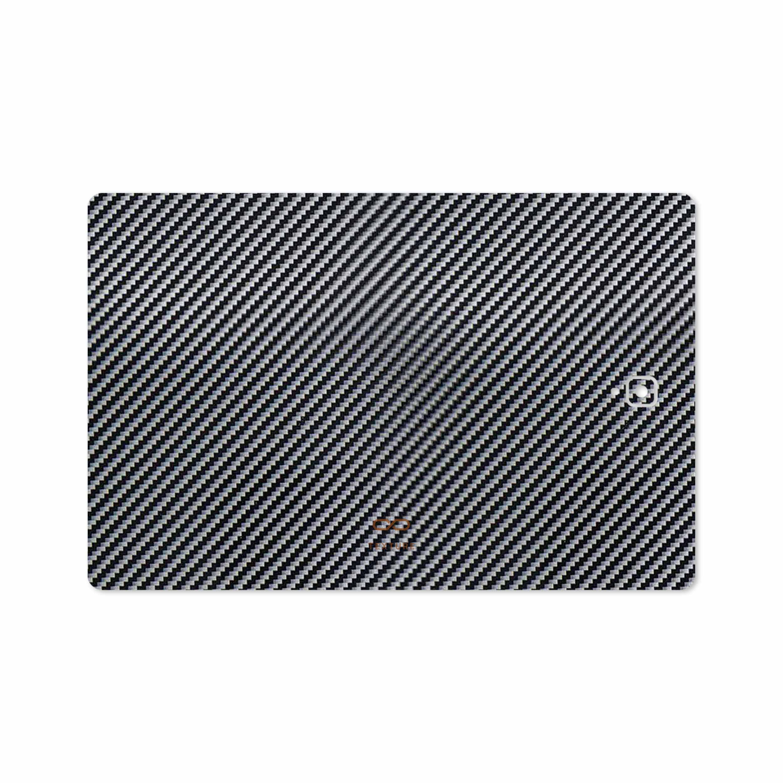 برچسب پوششی ماهوت مدل Glossy-Silver-Fiber مناسب برای تبلت سامسونگ Galaxy Tab S4 10.5 2018 T830