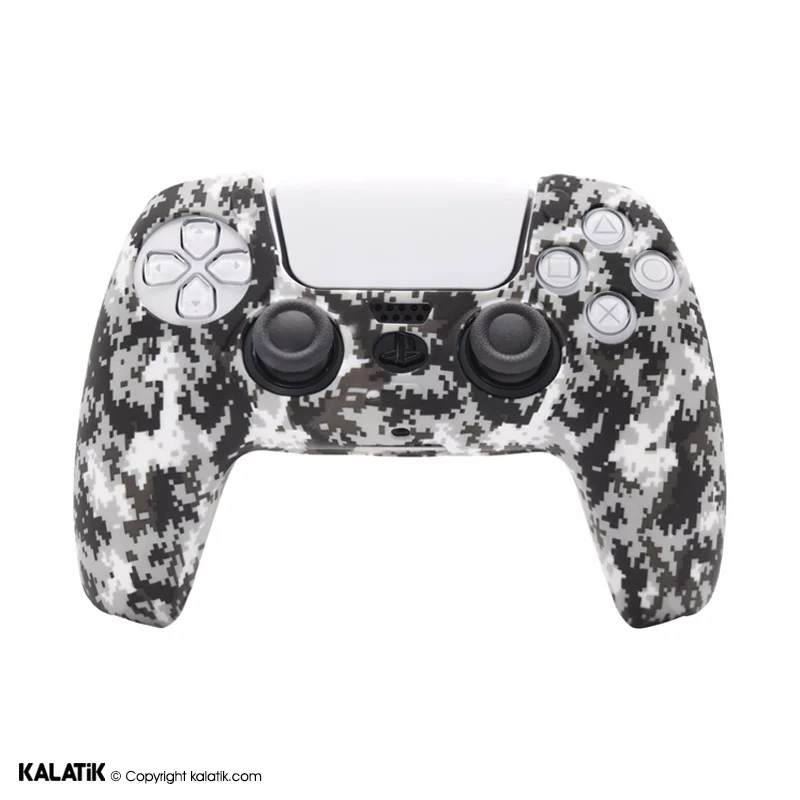 کاور سیلیکونی مناسب برای دسته کنسول بازی سونی PlayStation 5 طرح ارتشی
