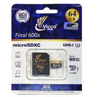 کارت حافظه microSDHC ویکو من مدل Extre600X کلاس 10 استاندارد UHS-I U3 سرعت 90MBps ظرفیت 64گیگابایت همراه با آداپتور SD