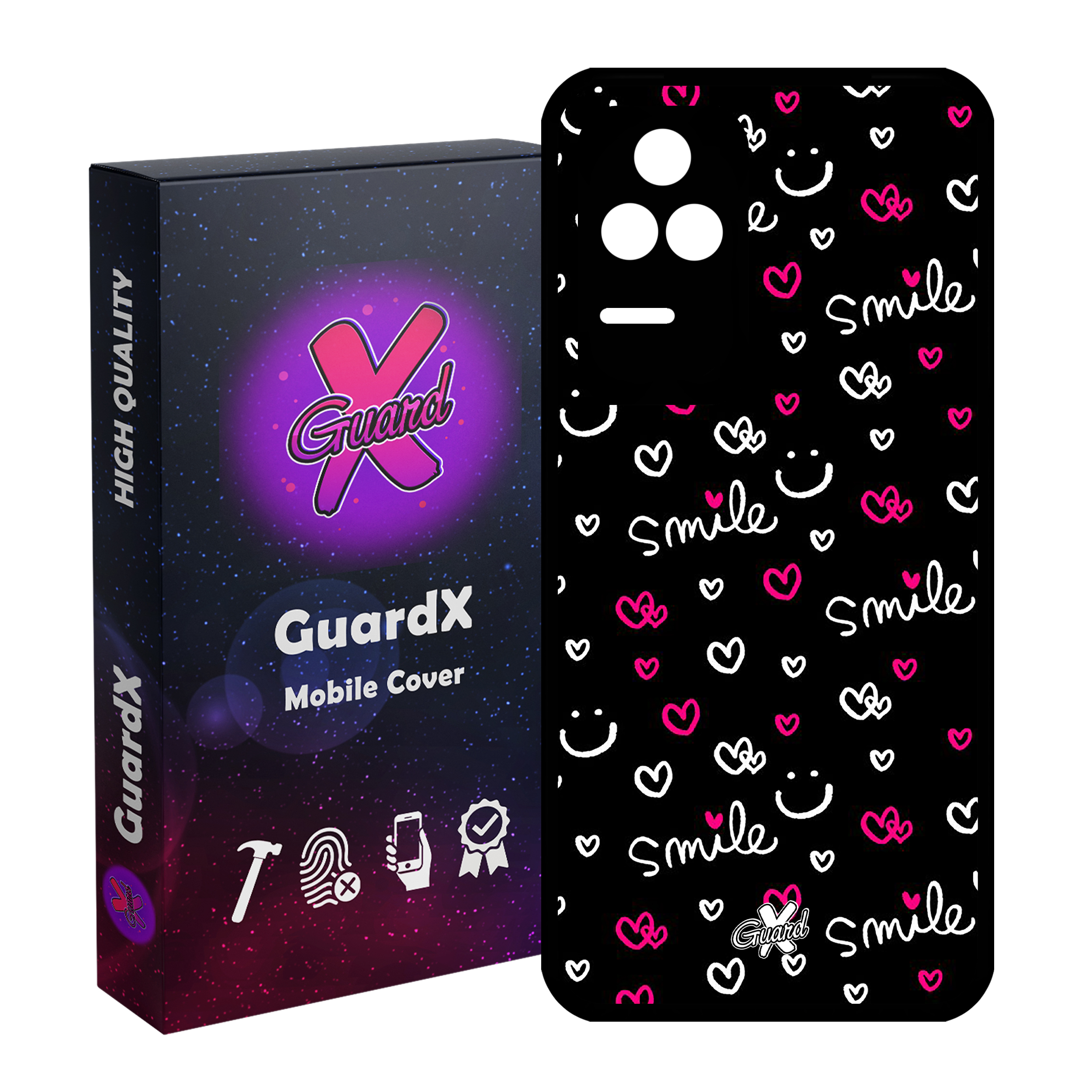 کاور گارد ایکس طرح Smile مدل Glass10136 مناسب برای گوشی موبایل شیائومی Poco F4/Redmi K40S