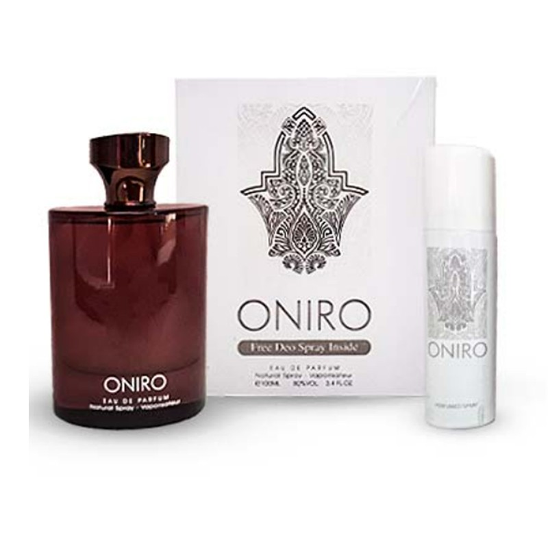 ادکلن مردانه مدل اونیرو Oniro همراه با اسپری فرگرانس 100 میل