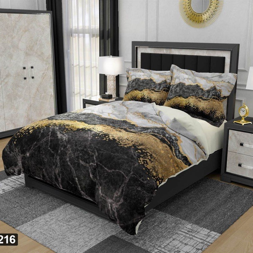 روتختی دونفره شیش تیکه سه بعدی طرح سنگ ارسال رایگان 