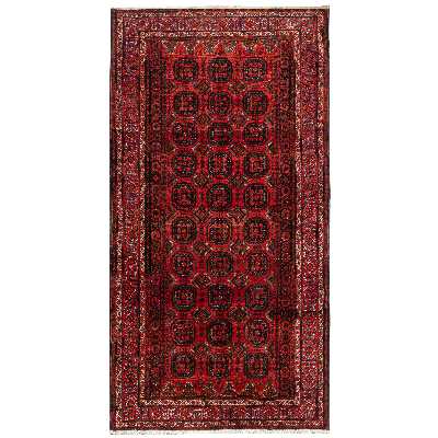 فرش دستبافت سه و نیم متری مدل نقشه بلوج کد 23.1361