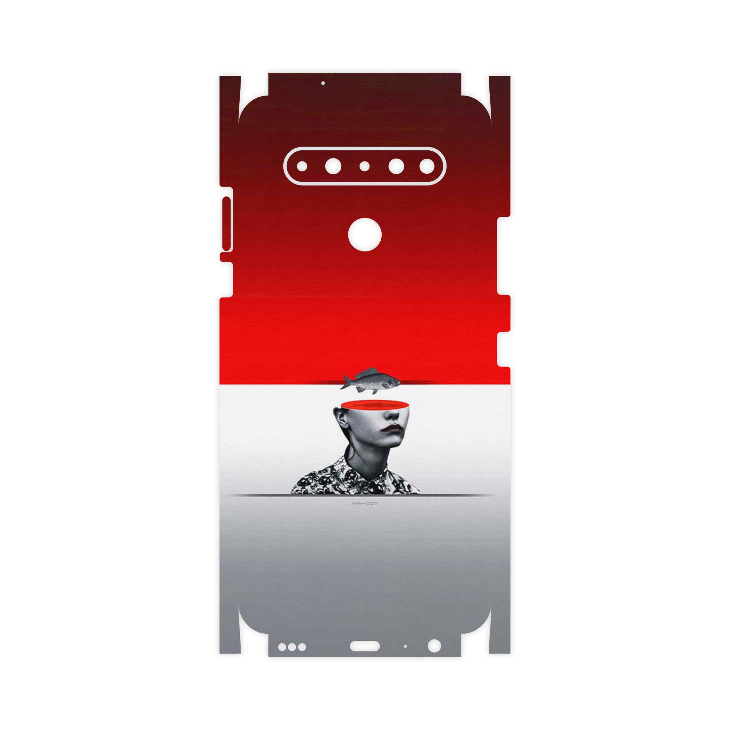 برچسب پوششی ماهوت مدل Collage of surreal Portrait of Women 1-FullSkin مناسب برای گوشی موبایل ال جی K61