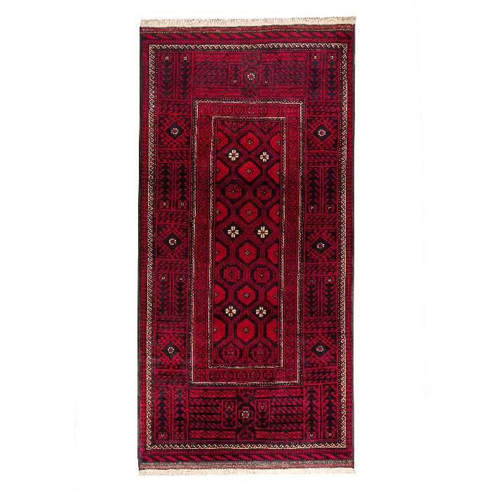 فرش دستبافت سه متری مدل نقشه بلوچ  کد 23.1334