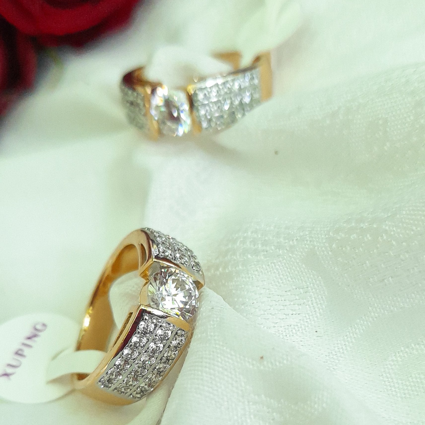 انگشتر  ژوپینگ طرح طلا