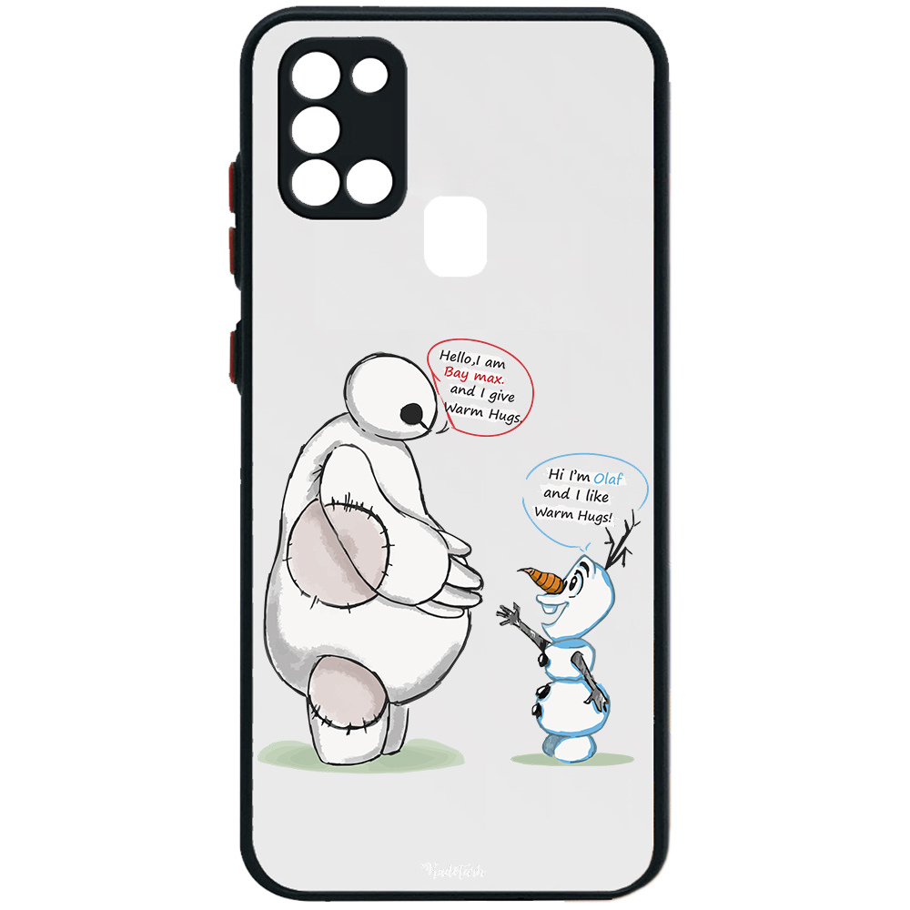 کاور طرح Olaf &amp; Baymax مناسب برای گوشی موبایل سامسونگ Galaxy A21S 