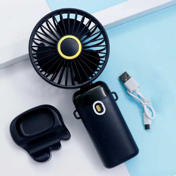 پنکه دستی شارژی 4 سرعته مدل X5 مشکی 38373