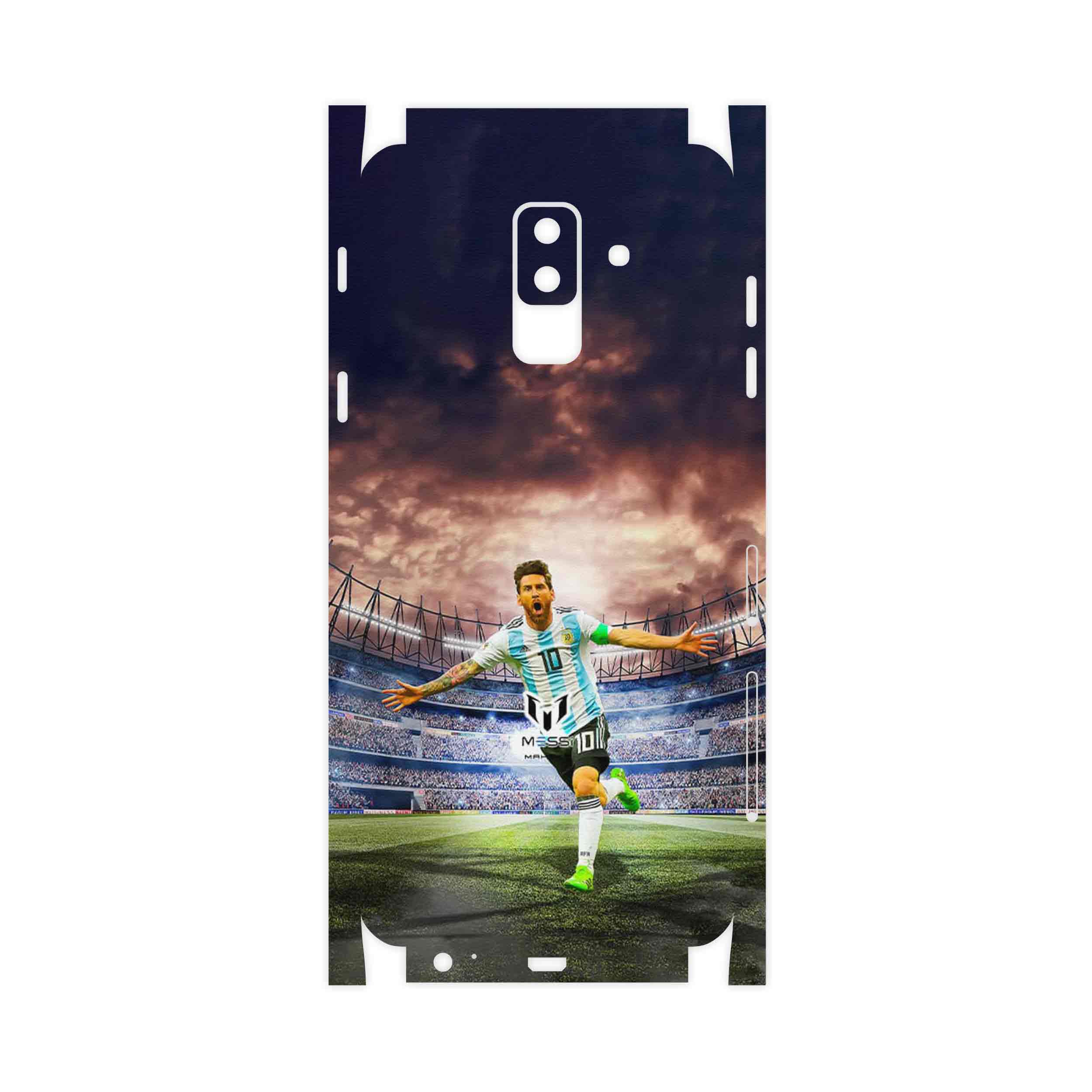 برچسب پوششی ماهوت مدل Lionel Messi 2-FullSkin مناسب برای گوشی موبایل سامسونگ Galaxy A6 Plus 2018