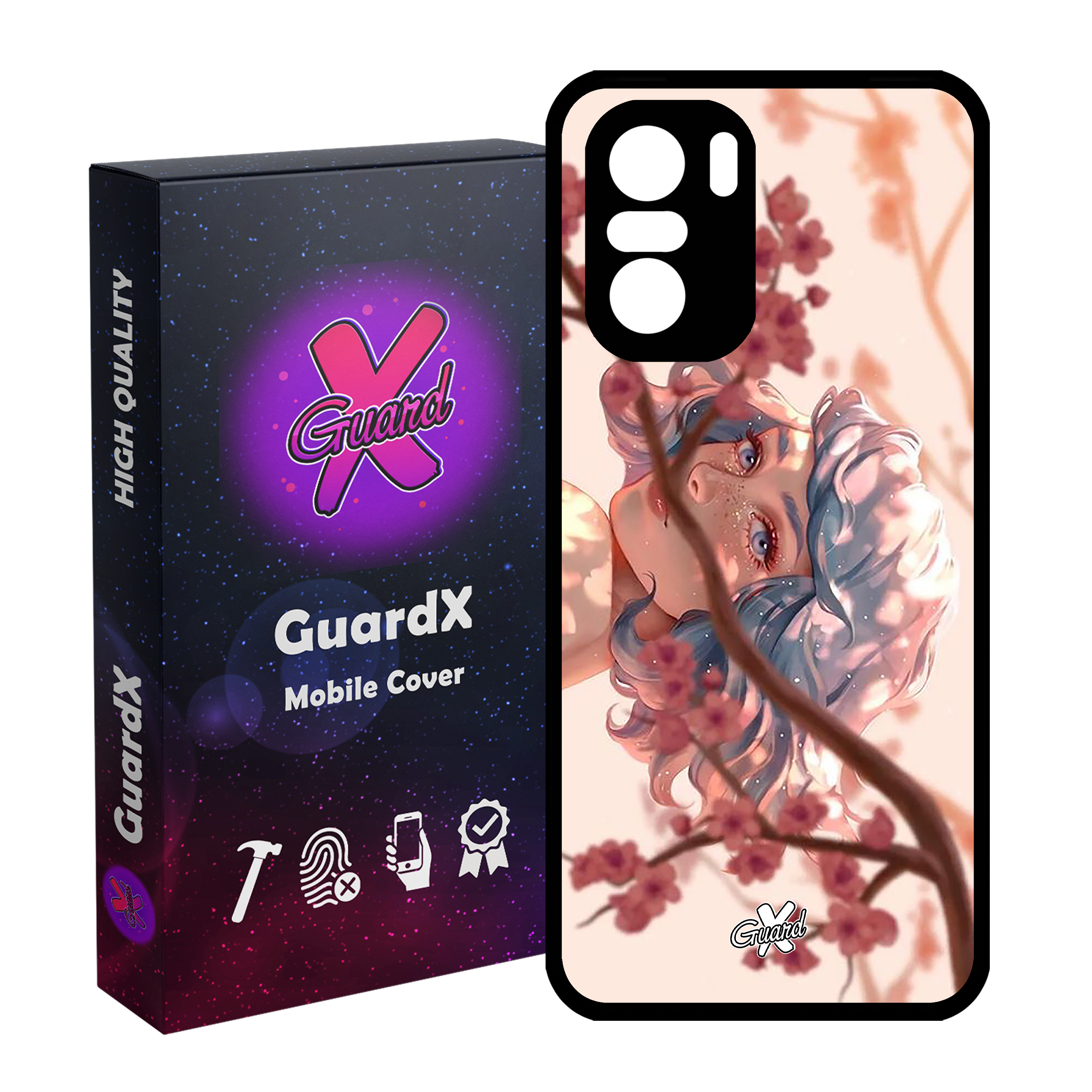 کاور گارد ایکس طرح Girl مدل Glass10007 مناسب برای گوشی موبایل شیائومی Poco F3/MI 11X/MI 11X Pro/Redmi K40/K40 Pro