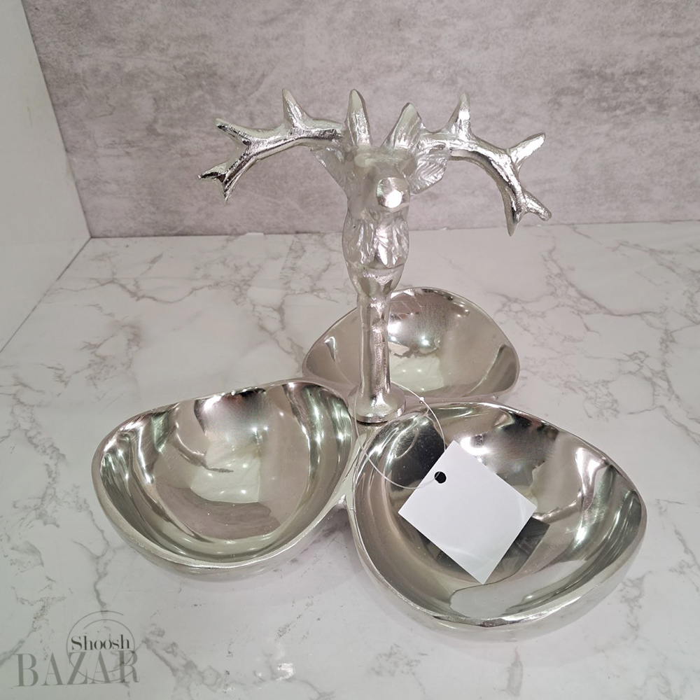 اردو خوری 3 خانه آلومینیوم دکوری مدل گوزن مارال